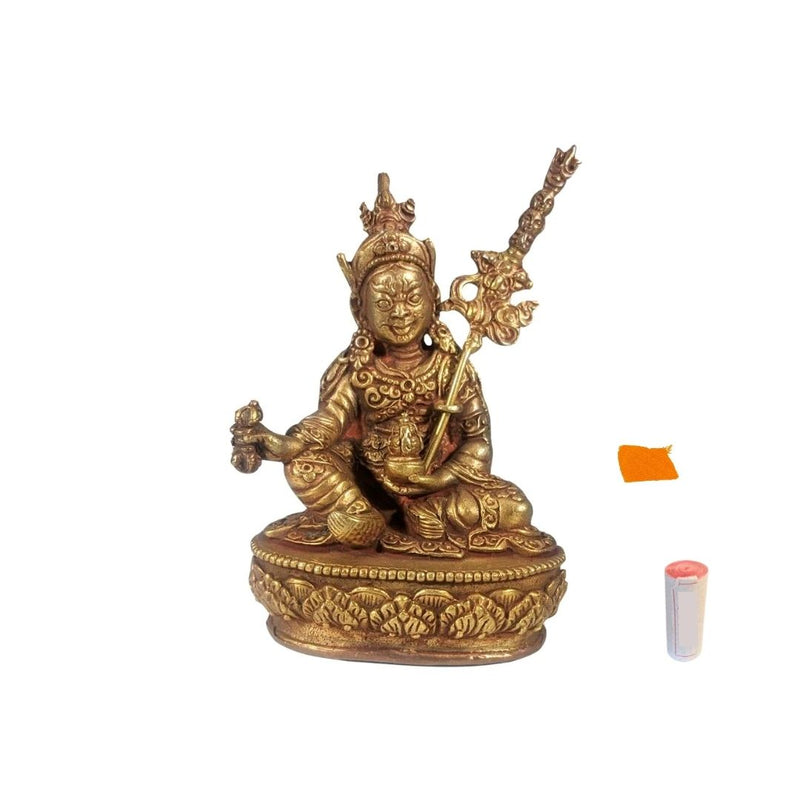 Guru Rinpoche with Robe Relic - 3.5 inch