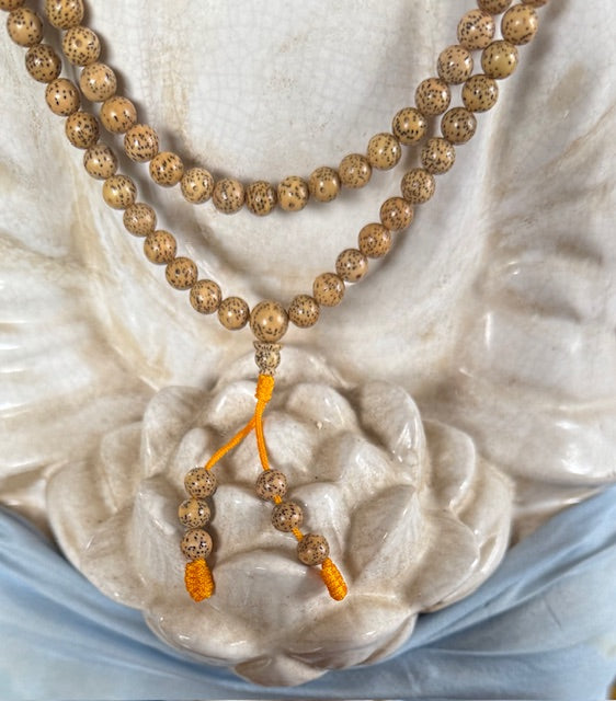 Lotus Seed Mala Beads 108 made in Nepal - Ships from US