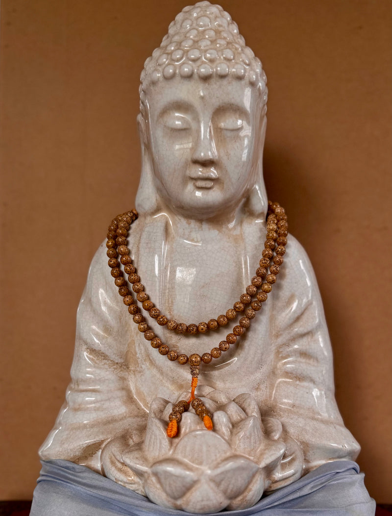 Lotus Seed Mala Beads 108 made in Nepal - Ships from US