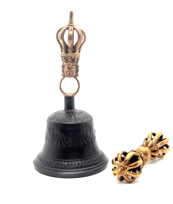 Bell & Dorje | Antiqued Black | 7.5"