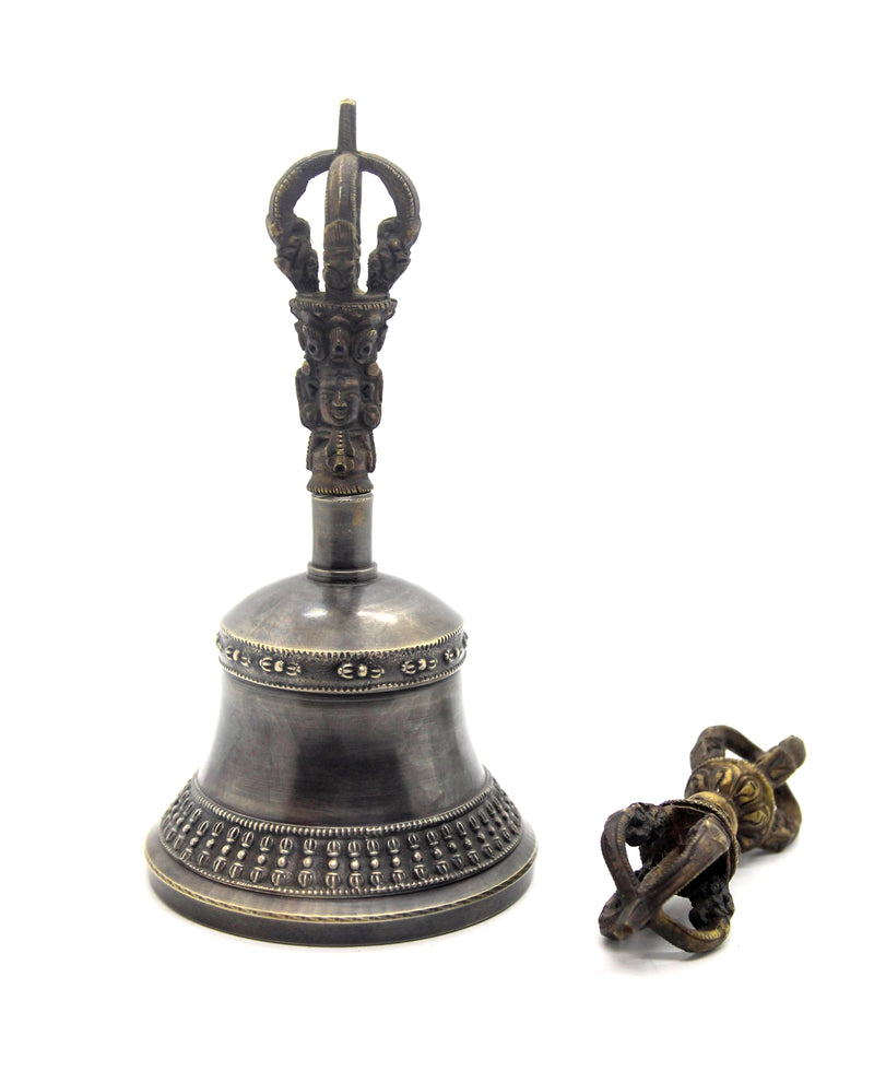 Bell & Dorje | Antiqued Silver | 6.5"
