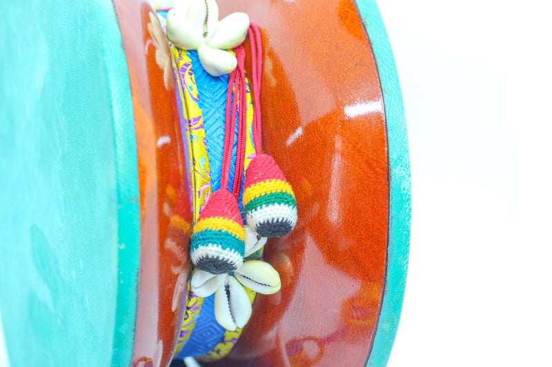 Chöd Drum | Acacia Wood | Cloud Skin | 7.0" - 8.5" ships from Nepal