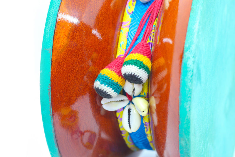 Chöd Drum | Acacia Wood | Cloud Skin | 7.0" - 8.5" ships from Nepal